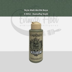 S9052 Kamuflaj Yeşili  Mat Akrilik Boya 120ML